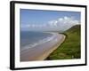 Rhossili Beach in Spring Morning Sunshine, Gower Peninsula, County of Swansea, Wales, Uk-Peter Barritt-Framed Photographic Print