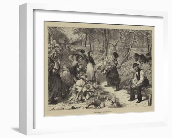 Rhubarb Gatherers-Charles Joseph Staniland-Framed Giclee Print