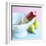 Rhubarb in a Colander, Pears Beside It-Dave King-Framed Photographic Print