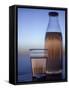 Rhubarb Juice in Glass and Bottle-Per Ranung-Framed Stretched Canvas