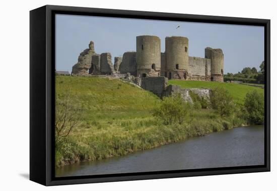 Rhuddlan Castle, Denbighshire, Wales-Rolf Richardson-Framed Stretched Canvas