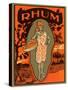 Rhum, Caribbean Woodcut-null-Stretched Canvas