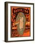 Rhum, Caribbean Woodcut-null-Framed Art Print