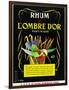 Rhum de Lombre d'Or Martinique Brand Rum Label-Lantern Press-Framed Art Print