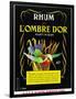 Rhum de Lombre d'Or Martinique Brand Rum Label-Lantern Press-Framed Art Print