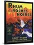 Rhum des Roches Noires Brand Rum Label-Lantern Press-Framed Art Print