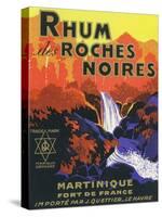 Rhum des Roches Noires Brand Rum Label-Lantern Press-Stretched Canvas