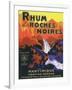 Rhum des Roches Noires Brand Rum Label-Lantern Press-Framed Art Print