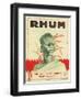Rhum Distillerie de Minargent Brand Rum Label-Lantern Press-Framed Art Print