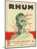 Rhum Distillerie de Minargent Brand Rum Label-Lantern Press-Mounted Art Print
