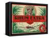 Rhum Extra Grand Arome Brand Rum Label-Lantern Press-Framed Stretched Canvas