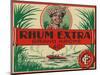 Rhum Extra Grand Arome Brand Rum Label-Lantern Press-Mounted Art Print