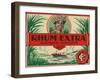 Rhum Extra Grand Arome Brand Rum Label-Lantern Press-Framed Art Print