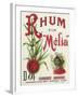 Rhum fin Melia Garanti Naturel Brand Rum Label-Lantern Press-Framed Art Print