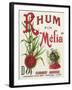 Rhum fin Melia Garanti Naturel Brand Rum Label-Lantern Press-Framed Art Print