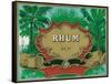 Rhum Forty Proof Rum Label-Lantern Press-Framed Stretched Canvas