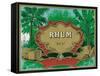 Rhum Forty Proof Rum Label-Lantern Press-Framed Stretched Canvas