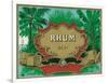 Rhum Forty Proof Rum Label-Lantern Press-Framed Art Print