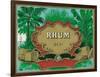 Rhum Forty Proof Rum Label-Lantern Press-Framed Art Print