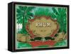 Rhum Forty Proof Rum Label-Lantern Press-Framed Stretched Canvas