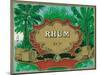 Rhum Forty Proof Rum Label-Lantern Press-Mounted Art Print