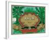 Rhum Forty Proof Rum Label-Lantern Press-Framed Art Print