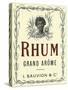 Rhum Grand Arome Rum Label-Lantern Press-Stretched Canvas