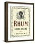 Rhum Grand Arome Rum Label-Lantern Press-Framed Art Print