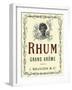 Rhum Grand Arome Rum Label-Lantern Press-Framed Art Print