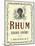 Rhum Grand Arome Rum Label-Lantern Press-Mounted Art Print