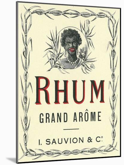 Rhum Grand Arome Rum Label-Lantern Press-Mounted Art Print