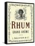 Rhum Grand Arome Rum Label-Lantern Press-Framed Stretched Canvas