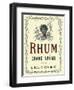 Rhum Grand Arome Rum Label-Lantern Press-Framed Art Print