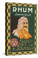 Rhum Jamaique Pedro Benito Rum Label-Lantern Press-Stretched Canvas