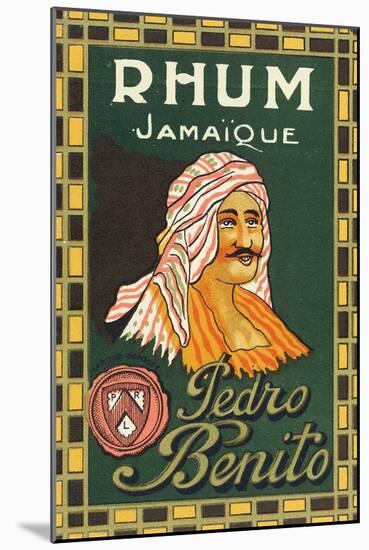 Rhum Jamaique Pedro Benito Rum Label-Lantern Press-Mounted Art Print