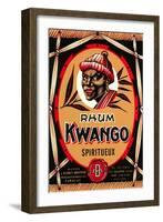 Rhum Kwango Label-null-Framed Art Print