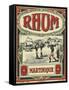 Rhum Martinique Brand Rum Label-Lantern Press-Framed Stretched Canvas