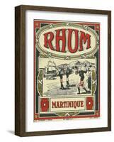 Rhum Martinique Brand Rum Label-Lantern Press-Framed Art Print