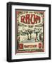 Rhum Martinique Brand Rum Label-Lantern Press-Framed Premium Giclee Print