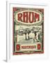 Rhum Martinique Brand Rum Label-Lantern Press-Framed Art Print