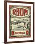 Rhum Martinique Brand Rum Label-Lantern Press-Framed Art Print