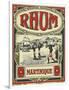 Rhum Martinique Brand Rum Label-Lantern Press-Framed Art Print