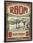 Rhum Martinique Brand Rum Label-Lantern Press-Framed Art Print