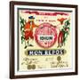 Rhum mon Repos Brand Rum Label-Lantern Press-Framed Art Print