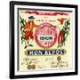 Rhum mon Repos Brand Rum Label-Lantern Press-Framed Art Print