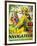 Rhum Navigateur Brand Rum Label-Lantern Press-Framed Art Print