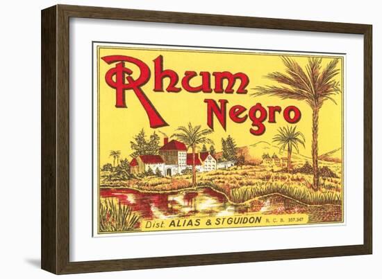 Rhum Negro Label-null-Framed Art Print