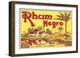 Rhum Negro Label-null-Framed Art Print