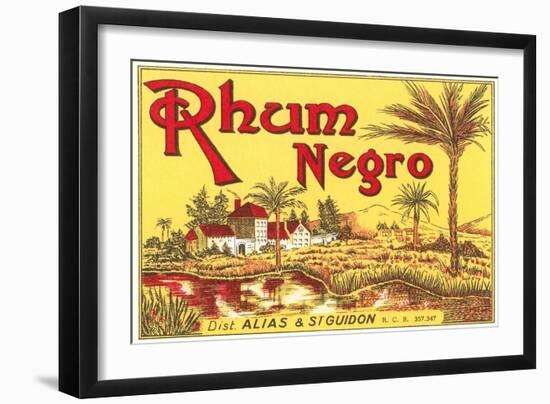 Rhum Negro Label-null-Framed Art Print