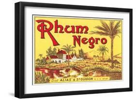 Rhum Negro Label-null-Framed Art Print